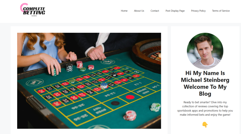 Complete Betting Guides Homepage Screenshot